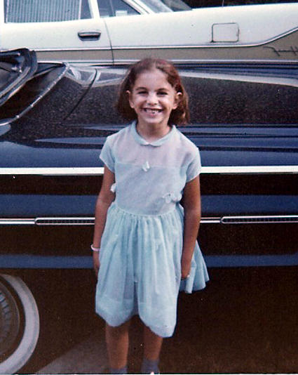 Martha in blue dress